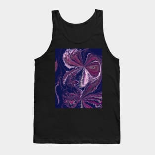 Blue and Purple Fantasy Pattern Tank Top